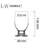 Pahar cu picior Riverside, 215ml, LAV - Image 7