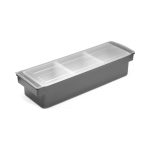 Cutie pentru ingrediente Hendi  - 3 recipiente, 480x150x(H)100 mm - Image 4
