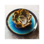 Farfurie Fine Dine, colectia Lazur, diametru 254 mm, portelan decorat manual - Image 4