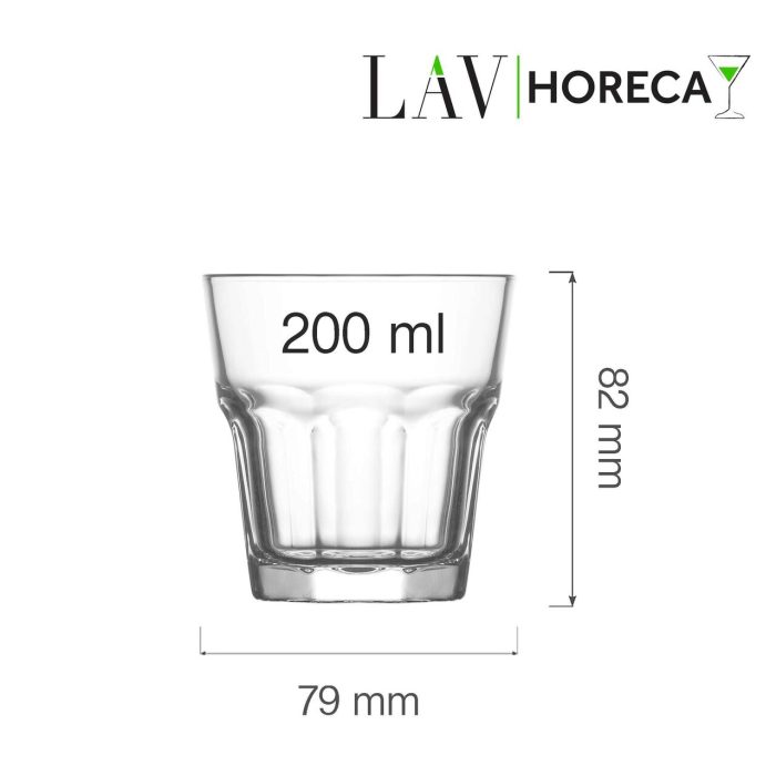 Pahar tip lowball pentru apă Amsterdam, 200 ml, LAV - Image 14