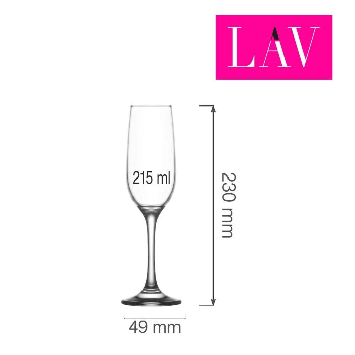 Pahar de sampanie Valencia 215 ml, LAV - Image 10