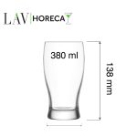 Pahar de bere Bristol, 380 ml, LAV - Image 10