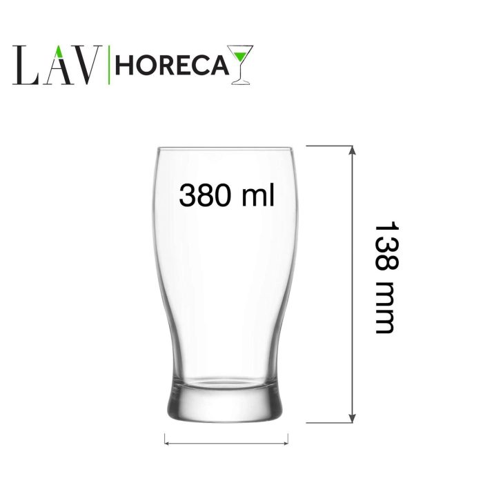 Pahar de bere Bristol, 380 ml, LAV - Image 10