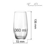Pahar Cantare highball, 360ml Fine Dine - Image 5