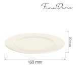 Farfurie Fine Dine, Crema 160 mm - Image 14
