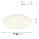 Farfurie intinsa Fine Dine, Crema 300 mm - Image 9