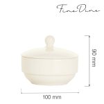 Zaharniță cu capac Crema Fine Dine, Crema - Image 6