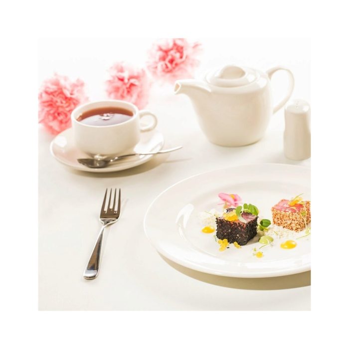 Farfurie pentru ceașcă pentru ceai și cafea Fine Dine, Crema, 150 mm - Image 9