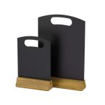 Set 2 x Tabla pentru meniu, suport lemn, 150x230 mm, Hendi - Image 2