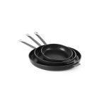 Tigaie Hendi pentru prajit, aluminiu, strat anti-aderent, maner din otel inoxidabil, 320 mm - Image 2