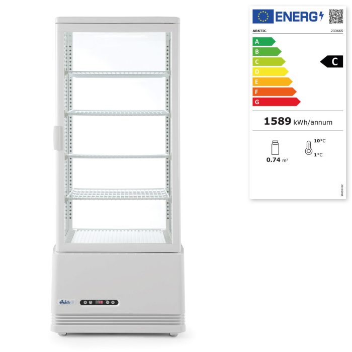 Vitrina frigorifica de prezentare 98 L alba - 452x406x(H)1116 mm - Image 2