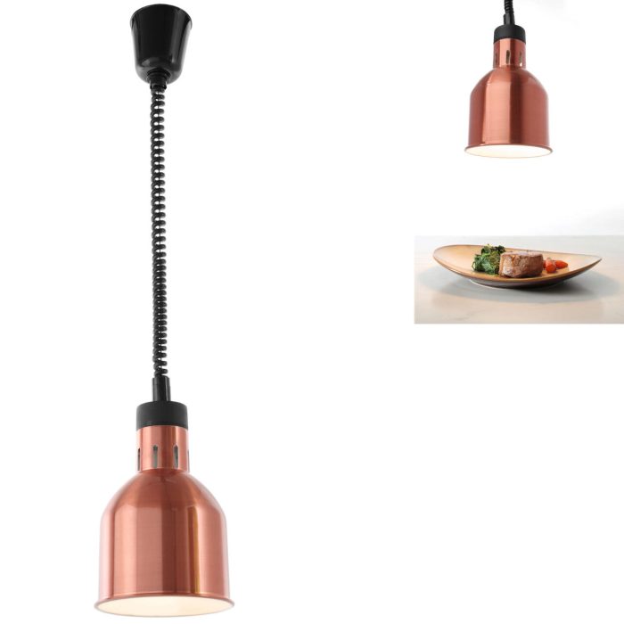 Lampa de incalzire cilindrica, finisaj cupru ø175x(H)250 - Image 2