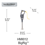 Blender cu imersie HMI021-CE BigRig™ 1000x216 mm, Hamilton Beach Commercial - Image 19
