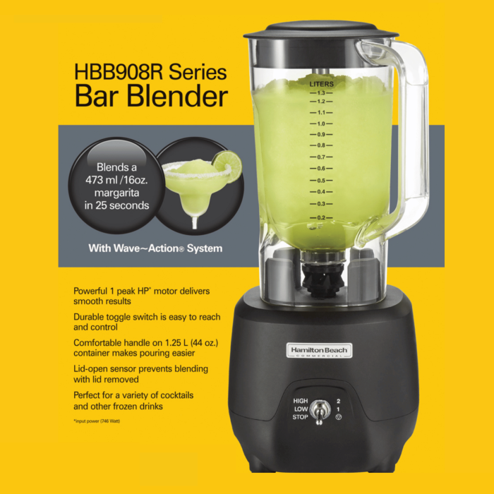 Blender profesional pentru barmani HBB908R-CE de 1,25 l, Hamilton Beach Commercial - Image 12
