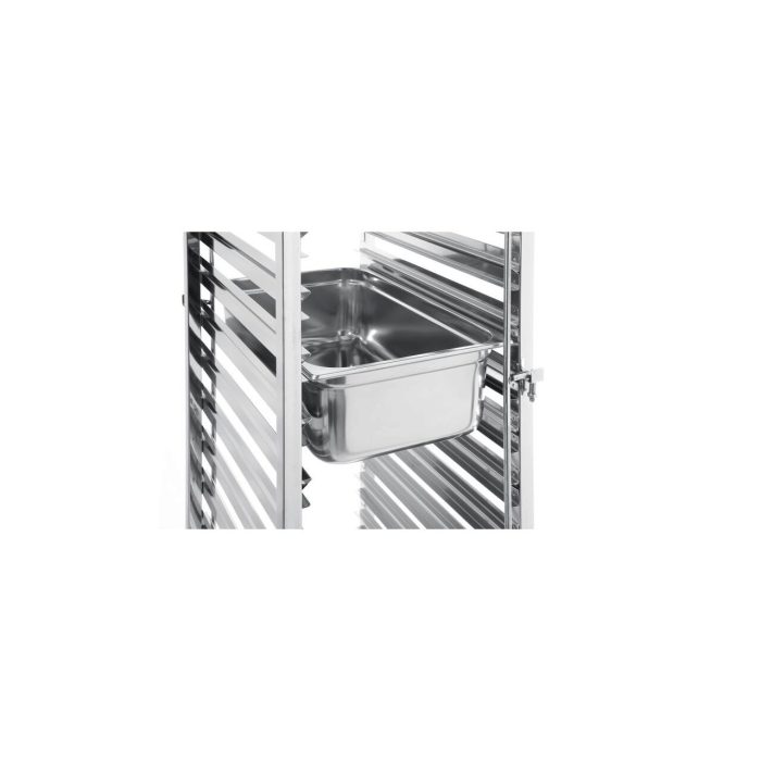Carucior debarasare tavi, capacitate 15 tavi x GN 1/1(530x325mm), inox, 615x450x(H)1695 mm, Hendi - Image 3