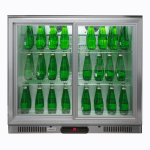 Vitrina frigorifica pentru bar Candour de 198 l cu usa dubla, otel inoxidabil, Barmatic - Image 10
