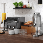 Toaster/prajitor de paine tip tunel dublu, Fine Dine, negru, 230V/2240W - Image 9