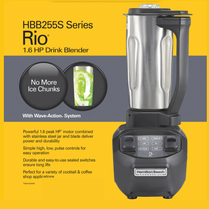 Mixer barman Rio® cana din oțel inoxidabil de 0,95 l, HBB255S-CE Hamilton Beach Commercial - Image 14