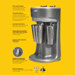 Mixer profesional triplu pentru shake-uri Hamilton Beach Commercial - Image 17