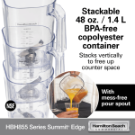 Blender cu protectie fonica Summit® Edge HBH855-CE, Hamilton Beach Commercial - Image 11