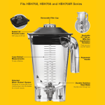 Cana blender HBH755R-CE Eclipse® 2l, Hamilton Beach Commercial - Image 8
