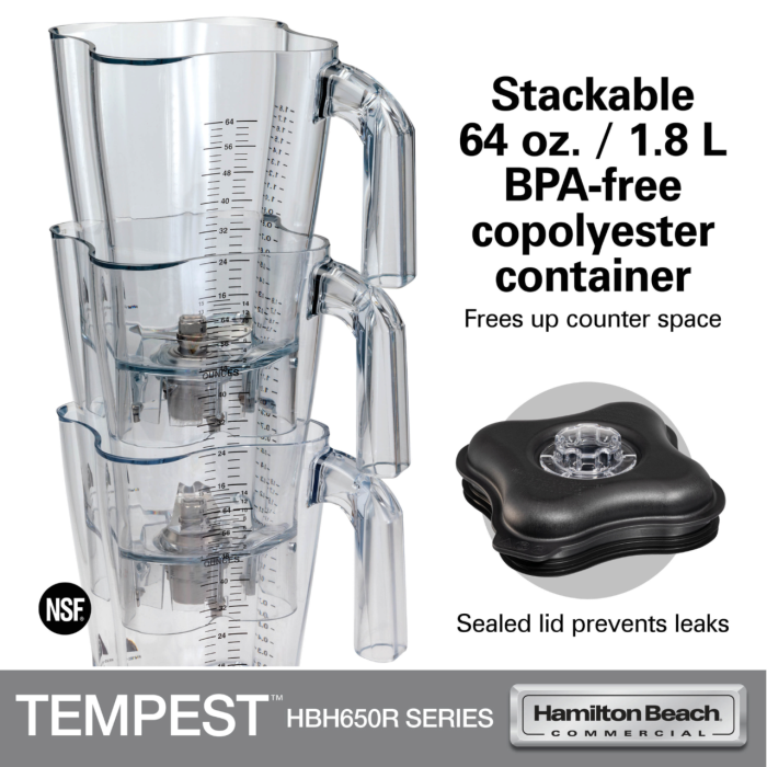 Blender pentru barman Tempest® HBH650R-CE 1,8 l 1200 W, Hamilton Beach Commercial - Image 21