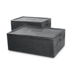 Cutie termoizolanta cu capac pentru transport, 40 lt, GN1/1, interior 538x338x(H)234mm, Hendi Kitchen Line, spuma polipropilenica, exterior 600x400x(H)285 mm - Image 2