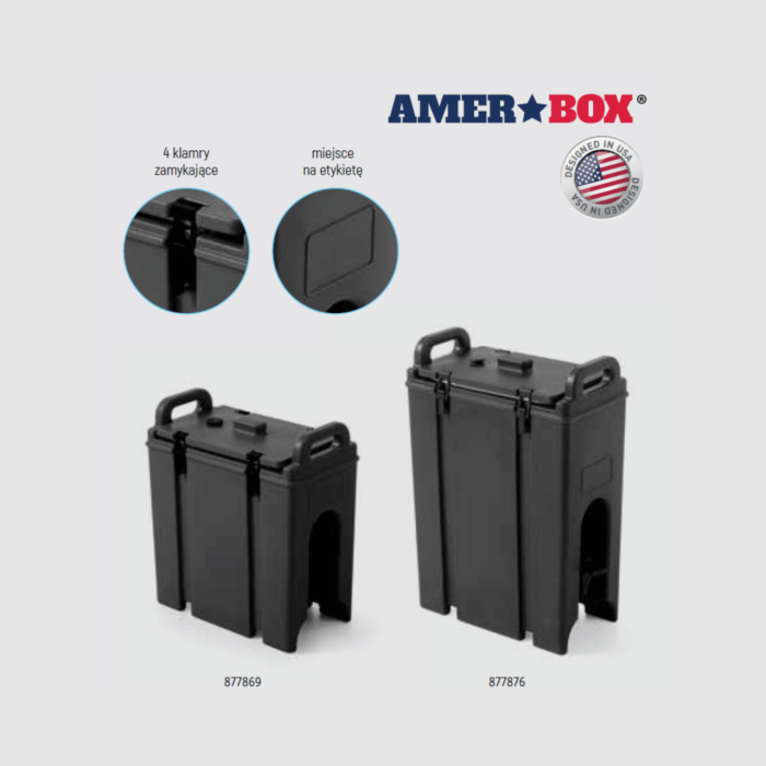 Distribuitor de bauturi termo-izolant cu robinet, 9.4 l, Amerbox, dimensiune exterioara (mm) 230x420x(H)470 - Image 14