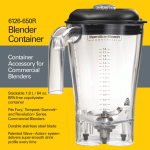 Cană din copoliester pentru HBF600R-CE, Hamilton Beach Commercial, 1,8 l, transparentă - Image 8