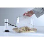 Cloche din sticla cu gaura pentru furtun fum, Hendi, diametru diametru130x(H)282 mm, poate fi utilizat in combinatie cu infuzorul de fum - Image 4