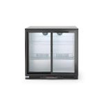 Vitrina frigorifica de prezentare usi glisante interval temp. 2/10?C, 220 W, corp inox, ARKTIC by Hendi, 900x500x(H)900 mm 198 Litri, Clasa energetica E - Image 5