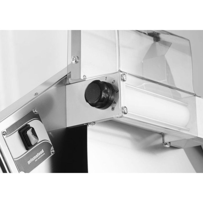 Aparat electric pentru formatare aluat de pizza sau paste Prismafood 400 cu 2 perechi de role, greutate portie de aluat 0,21-0,70 kg, 230V/250W, 585x435x(H)790mm - Image 3