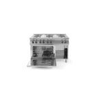Aragaz electric Hendi Kitchen Line cu 6 plite si cuptor convectie 18.6W GN1/1, Inox, 1200x700x (H) 900 mm - Image 3