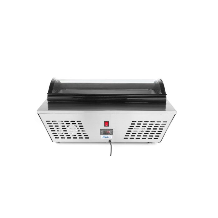 Vitrina frigorifica de prezentare salate, 67 lt, interval temp. 0-12 gr C, 105 W, corp inox, ARKTIC by Hendi, 767x612x(H)328 mm, Clasa energetica C - Image 5