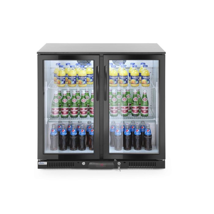 Vitrina frigorifica pentru bar, 198L, 2 usi batante, iluminat LED, 900x500x(H)900mm - Image 4