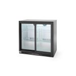 Vitrina frigorifica de prezentare usi glisante interval temp. 2/10?C, 220 W, corp inox, ARKTIC by Hendi, 900x500x(H)900 mm 198 Litri, Clasa energetica E - Image 4
