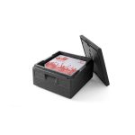 Cutie termoizolanta cu capac pentru transport, 40 lt, GN1/1, interior 538x338x(H)234mm, Hendi Kitchen Line, spuma polipropilenica, exterior 600x400x(H)285 mm - Image 3