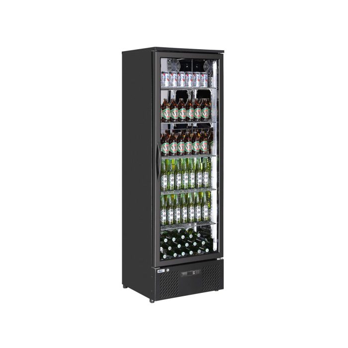 Vitrina frigorifica de prezentare interval temp. 2/10 C, 195 W, corp inox, ARKTIC by Hendi, 600x530x(H)1820 mm 300 Litri, Clasa energetica E - Image 6