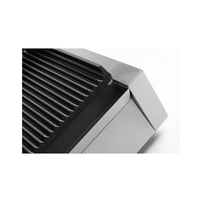 Contact grill Panini, profesional, Hendi, 2200W, partea superioara si cea inferioara striate, din fonta cu invelis ceramic, suprafata grill 340 x 230 mm - Image 5
