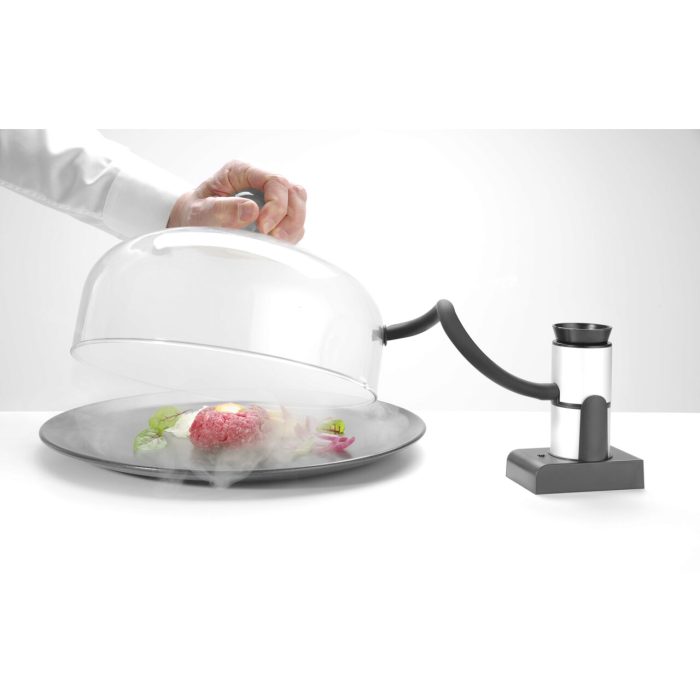 Infuzor de fum Hendi, camera detasabila, filtru integrat, furtun flexibil de cauciuc (30 cm), Aluminiu, 90x54x122 mm - Image 6