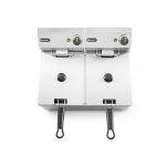 Friteuza electrica profesionala 2x6 litri 2x3300 W, termostat 0-190 gr C, corp inox, Hendi Kitchen Line, 550x430x(H)290 mm - Image 6