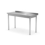Masa de lucru cu rebord,Hendi, pregatita pentru asamblare, Kitchen Line, 1000x600x(H)850mm
