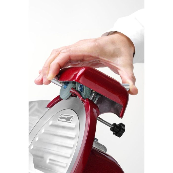 Feliator Hendi Profi Line 250, Rosu, 320 W, 485x420x(H)395 mm, Inox, grosime de taiere reglabila de la 0 la 12 mm - Image 4