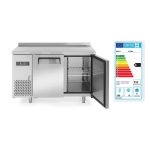 Masa frigorifica profesionala ARKTIC by Hendi Kitchen Line cu 2 usi 220 L 1200x600x(H)850 mm Inox -2/8?C 300 W 2 rafturi 390x428mm incluse, Clasa energetica B - Image 4