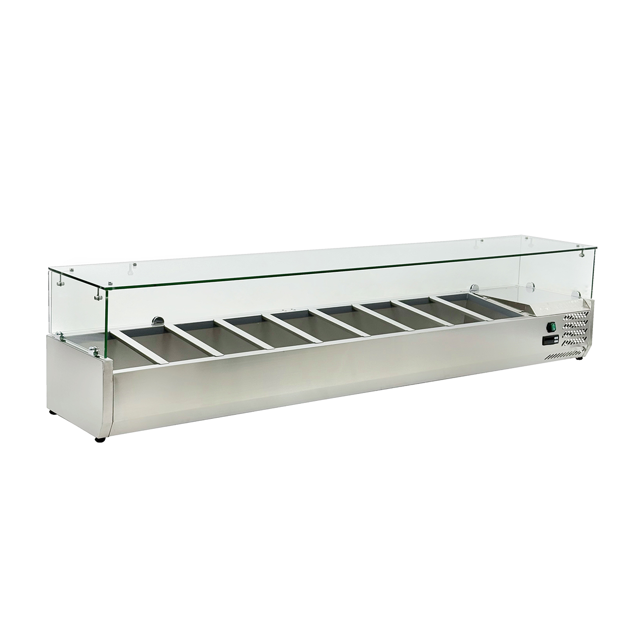 210723_0.jpg Vitrina refrigerată pentru toppinguri Hurakan HKN-VRX2000/380 - Image 1