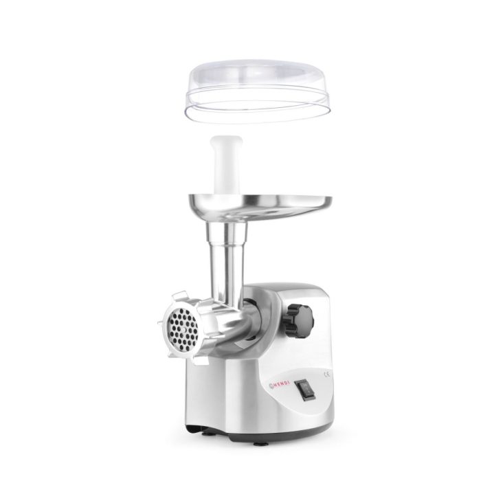 Masina de tocat carne, 2 discuri taiere incluse 4 si 7 mm, 3 accesorii umplere carnati 12, 15, 20 mm, Hendi 198, corp aluminiu, palnie fonta, 400W - Image 9