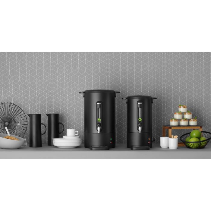 Boiler pentru bauturi fierbinti 9 litri, inox, negru mat, termostat 0-100 gr C, 950 W, Concept Line Hendi, 307x330x(H)450 mm - Image 5