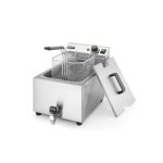 Friteuza electrica profesionala, Hendi Mastercook cu robinet scurgere ulei, Inox, 8 lt, 3500 W, temperatura reglabila pana la 195 gr C, termostat, 515x300x(H)345 mm - Image 5