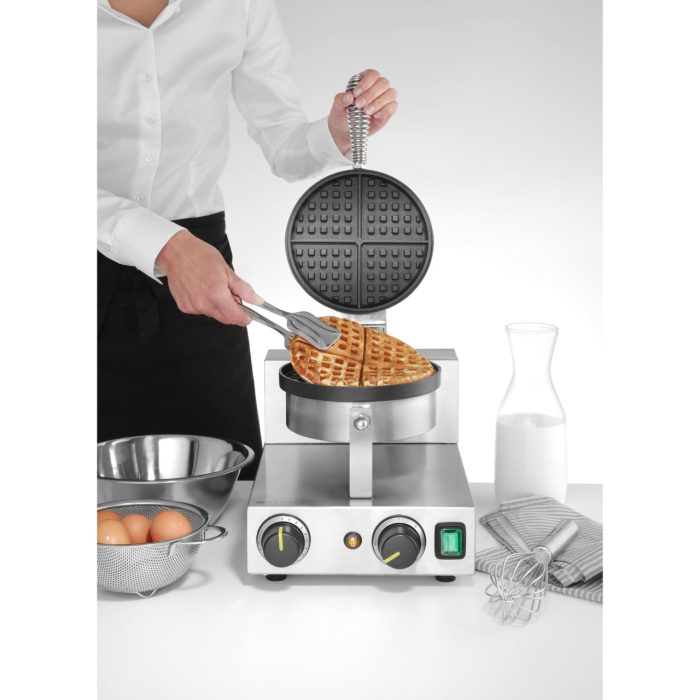 Aparat vafe/waffles rotunde Hendi, diametru 19cm, 1000w, timer, termostat reglabil, 2500x3800x(h)5900mm - Image 5