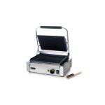 Contact grill Panini, profesional, Hendi, 2200W, partea superioara si cea inferioara striate, din fonta cu invelis ceramic, suprafata grill 340 x 230 mm - Image 2